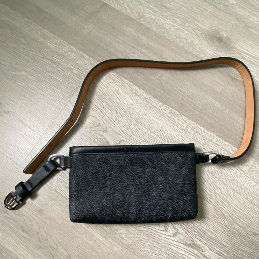 Michael Kors, MK black belt bag.